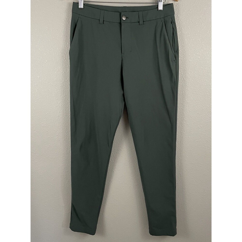 Lululemon Mens 30 Green M5AQZS Commission Slim Fit Trouser Pant
